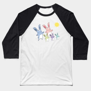 Bunny Family Baseball T-Shirt